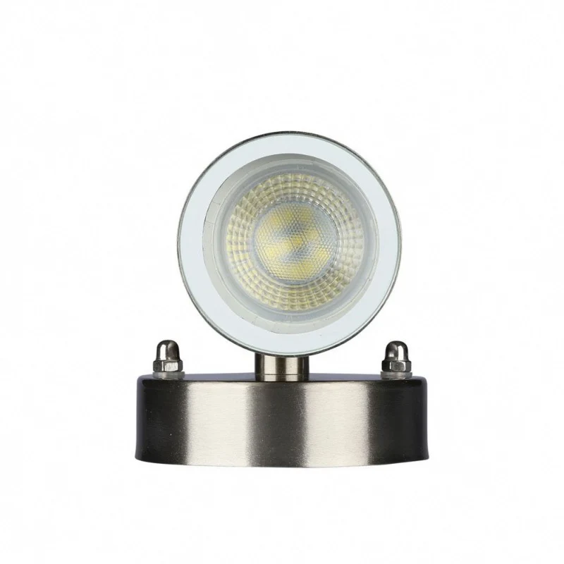 Applique Murale LED Argent IP44 Double Faisceau GU10 VTAC