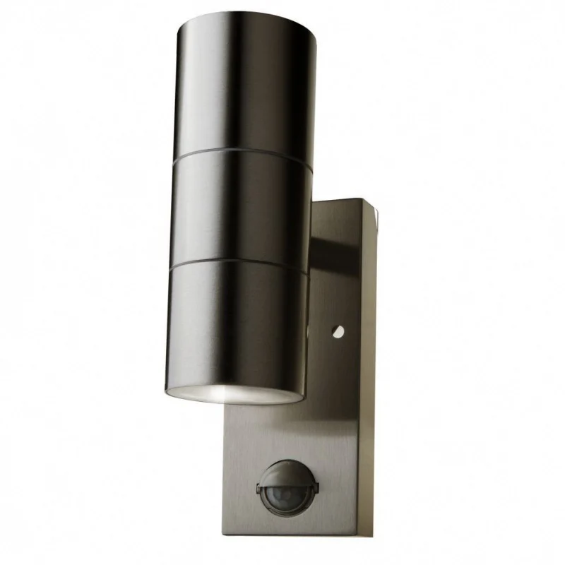 Applique Murale LED IP44 Double Faisceau GU10 avec Détecteur de Mouvement VTAC