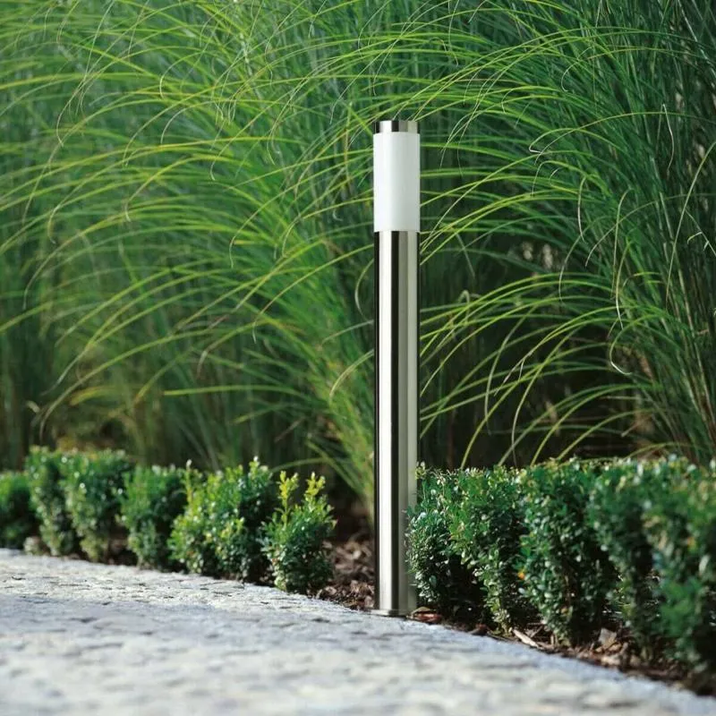 Borne de Jardin Acier Inoxydable 80cm IP44 pour Ampoule E27 VTAC