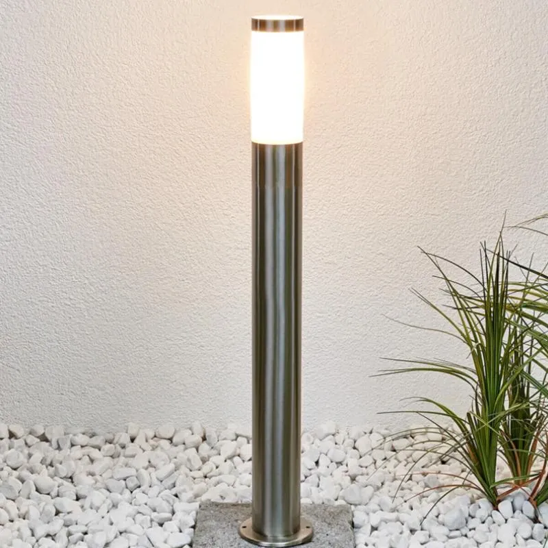 Borne de Jardin Acier Inoxydable 80cm IP44 pour Ampoule E27 VTAC