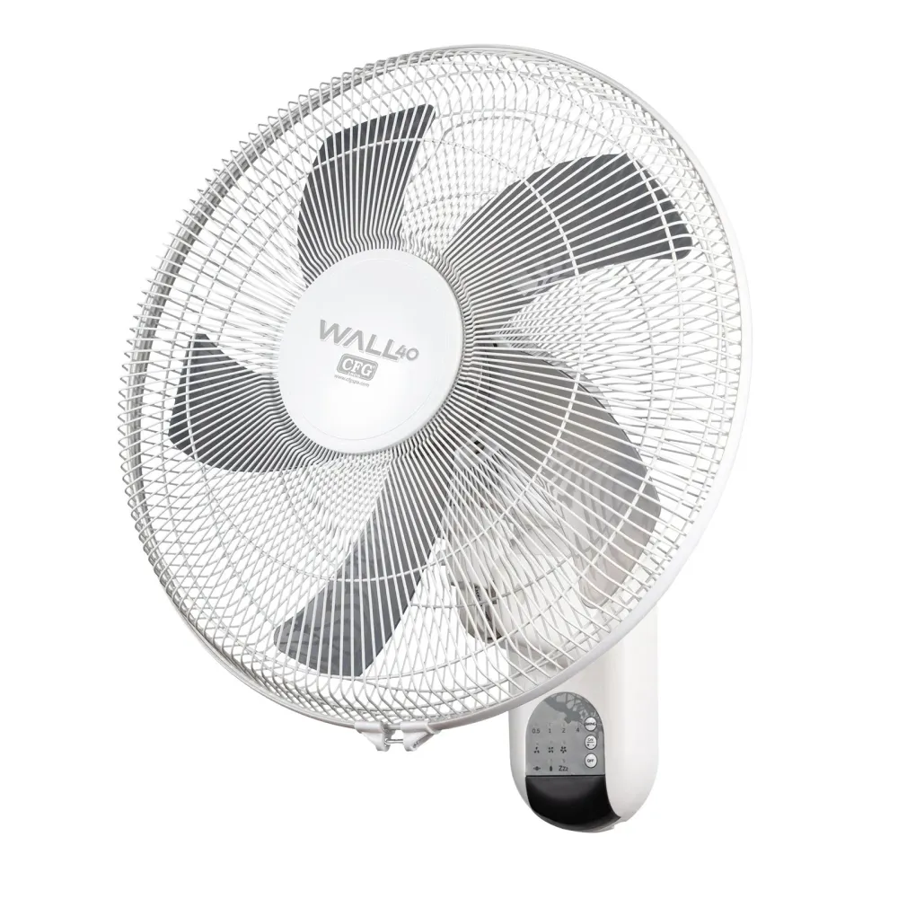 Wall 3 Ventilateur mural oscillant à 5 pales avec télécommande Ø 40 cm