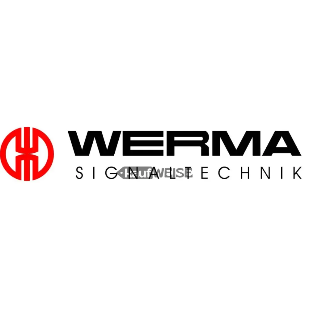 WERMA Lampe torche au xénon 222.300.68 | Orange 24 V CA/CC | Installation IP65
