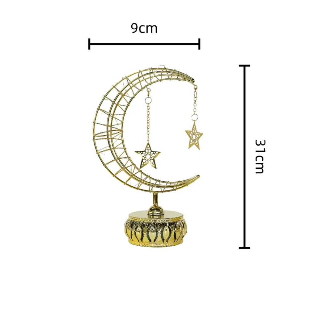 Lampe de Table LED Métal 31x9 cm - Lune & Etoile Wlidaty Home