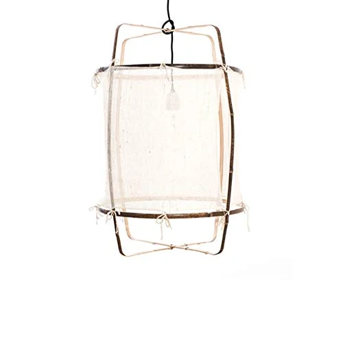 WnLit Lampe Suspension Japonais Lignes minimalistes Bambou éclairage LED Suspendus Tricot Main lumières Cuisine Salle à Ma...