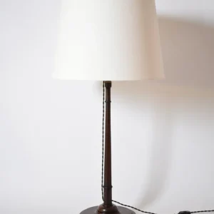 Wooden Pyramidal Lamp, 1920s