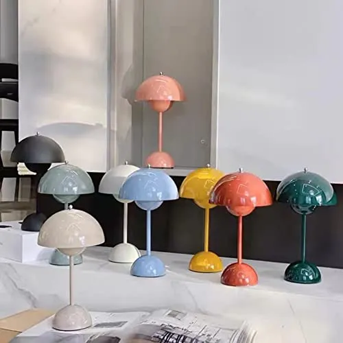 XIEJ Lampe de chevet LED de style moderne - Lampe de bureau - Champignon - Décoration de table - Idéale pour le salon, la...