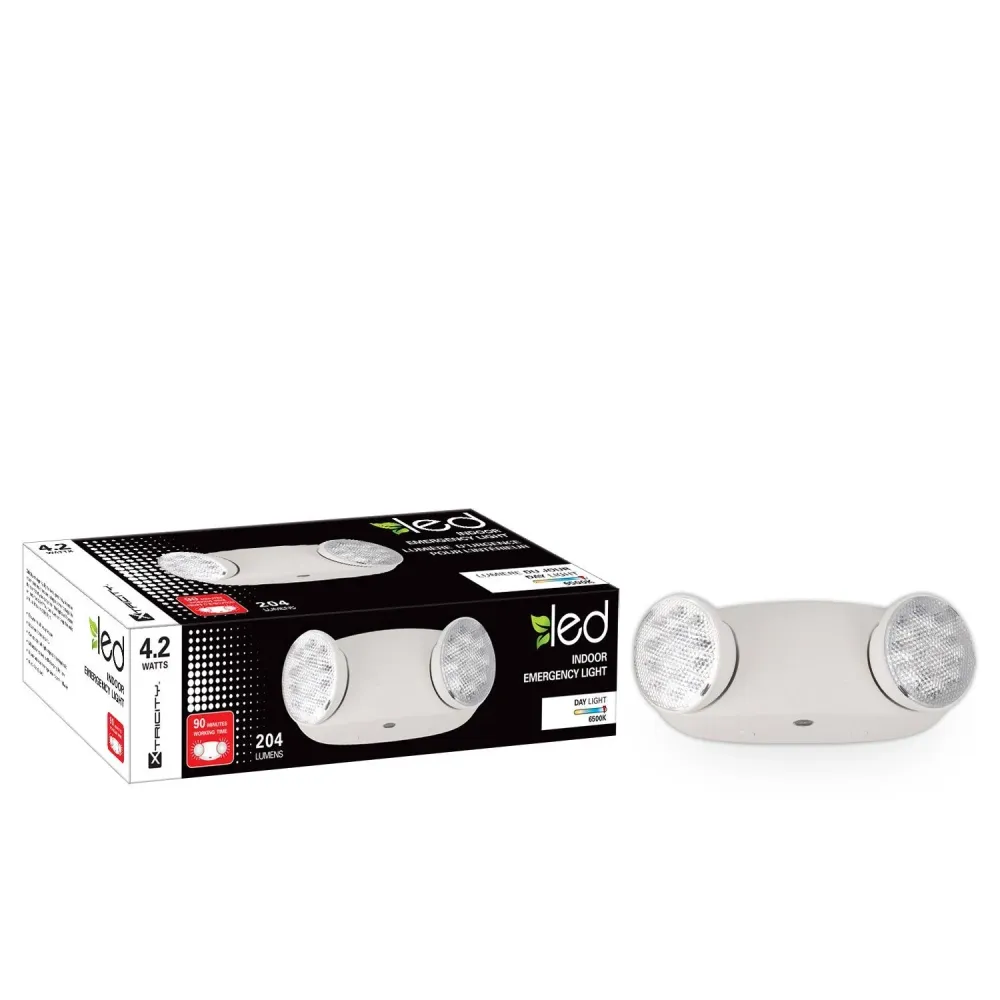 Xtricity DEL Lumiere D'urgence à 2 Têtes 2.1w Tête 204 Lumens