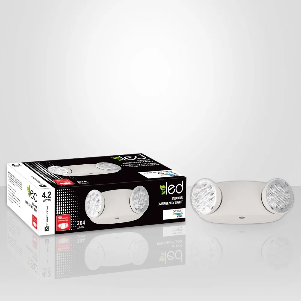 Xtricity DEL Lumiere D'urgence à 2 Têtes 2.1w Tête 204 Lumens