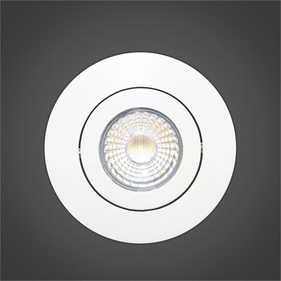 Xtricity encastré inclinable del 4'' 10w/750l/3000k rond-blanc 1pk