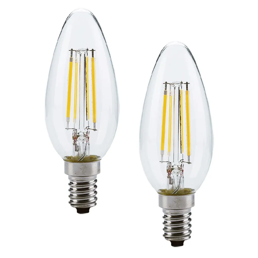 Xtricity - Ensemble de 2 Ampoules DEL à Économie d'énergie, Gradable, Type C, 4.5W, 3000K Blanc Doux