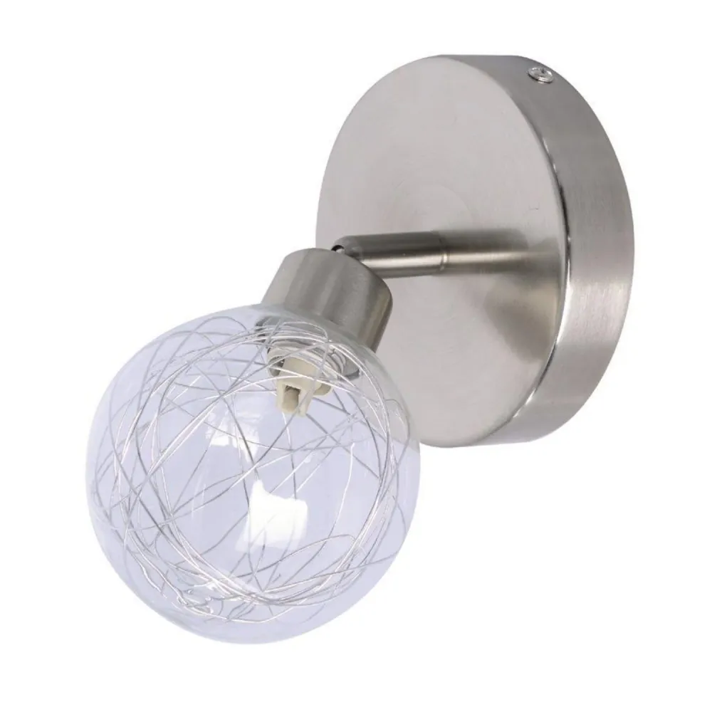 Xtricity - Luminaire Directionel à 1 Tête, Largeur de 5.5'', De la Collection Oscar, Argenté