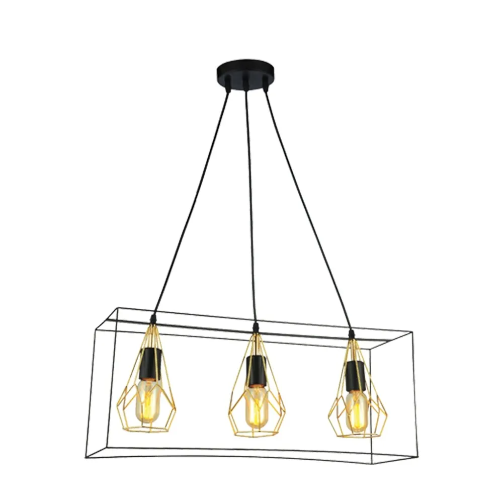 Xtricity - Luminaire Suspendu, Largeur de 23.6'', De la Collection Majestic, Noir et Doré