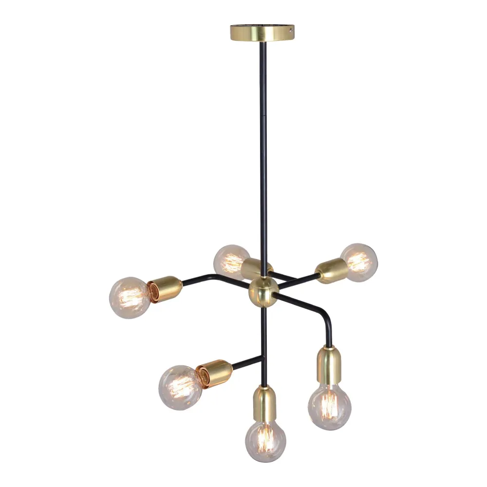 Xtricity - Luminaire Suspendu à 6 Lumières, Largeur de 14.2'', De la Collection Skylight, Doré
