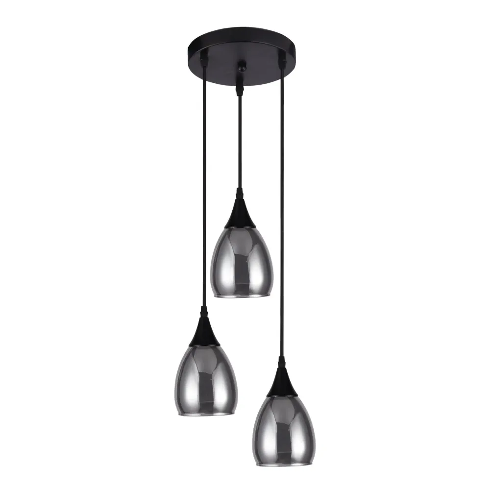 Xtricity - Luminaire Suspendu à 3 Lumières, Largeur de 9.8'', De la Collection Repley, Noir