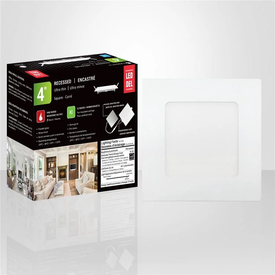 Xtricity - Lumière Encastrée DEL, Largeur de 4'', Gradable, 10W, 5000K Lumière du Jour