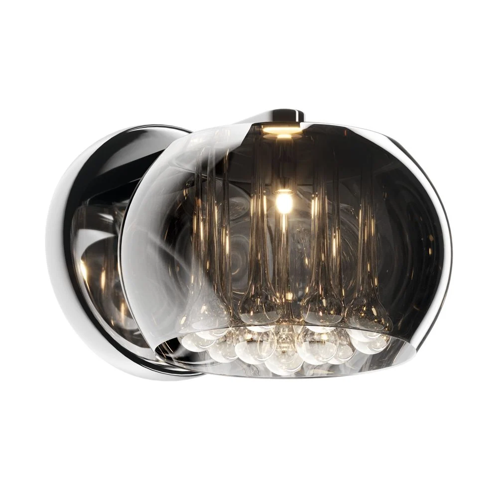 Applique murale Zumaline Crystal 1L G9, chromée