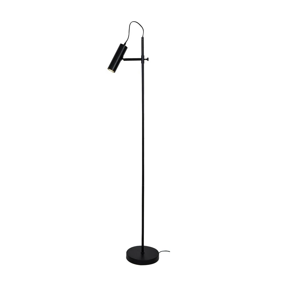 Lampadaire Zumaline Tenso 1L, douille GU10, métal, hauteur 152 cm