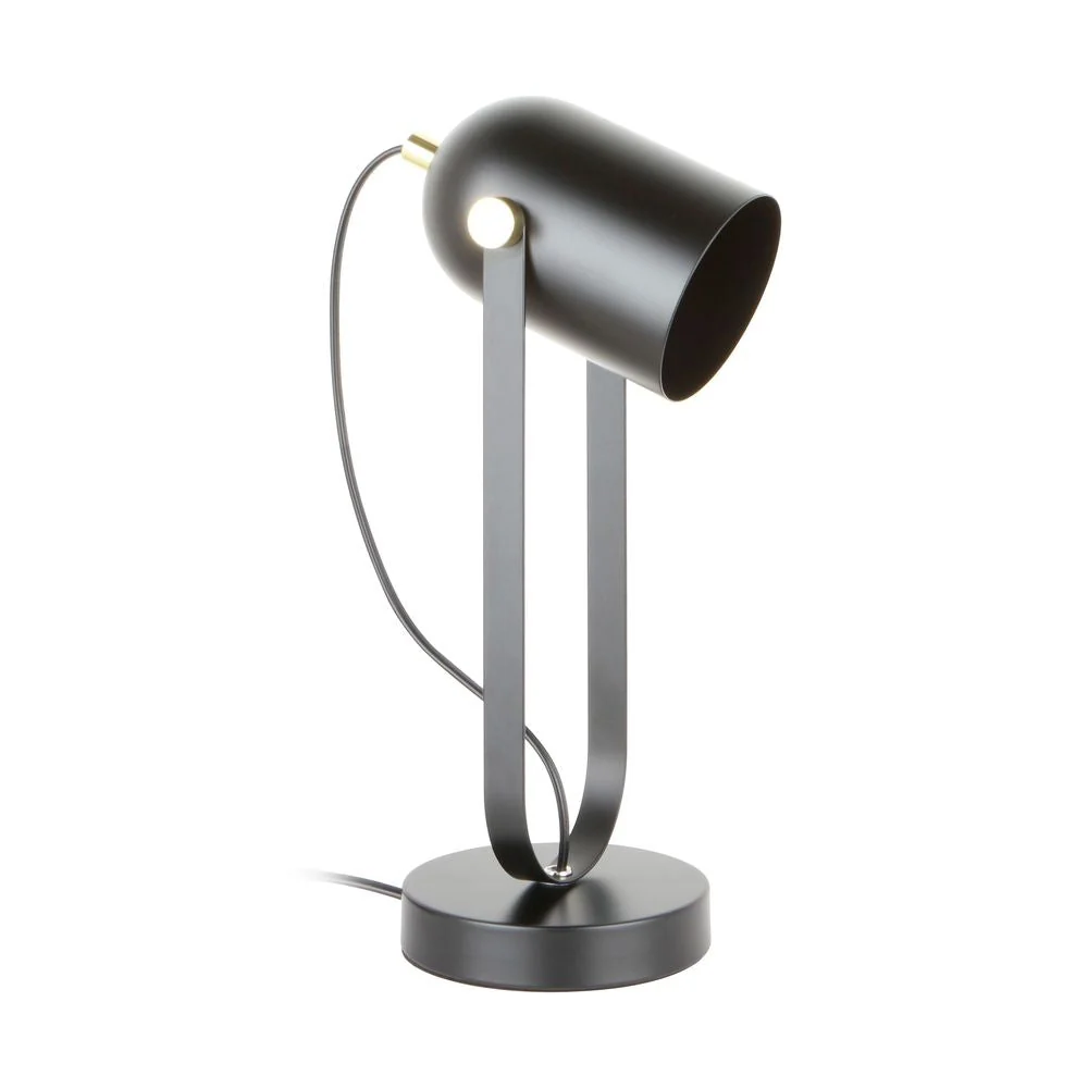 Lampe de bureau Zumaline Aries 1L E27 métal