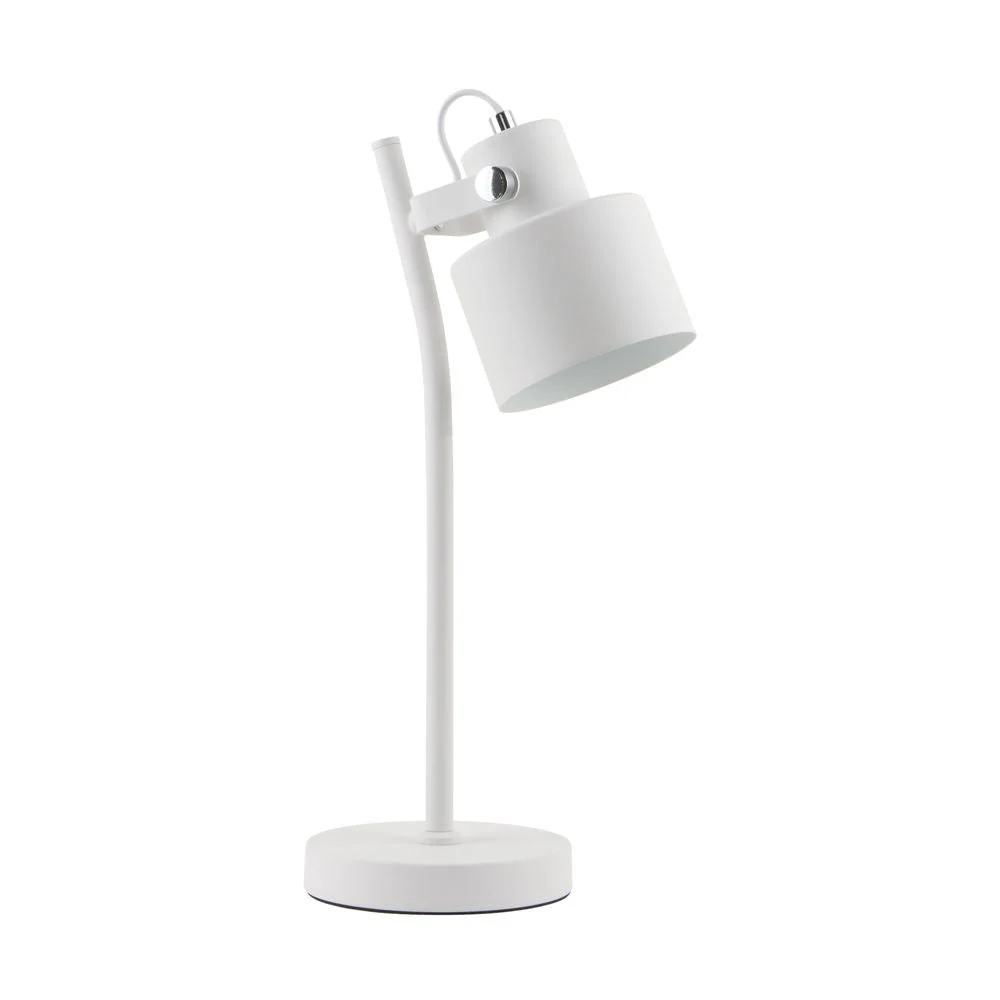 Lampe de table de lecture Zumaline Draco 1L, douille E27, métal, hauteur 44 cm Black