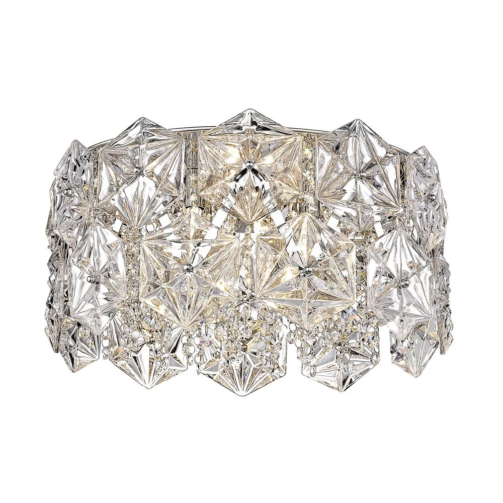 Plafonnier encastré Zumaline Davi 5L, culot G9, diamètre 41 cm