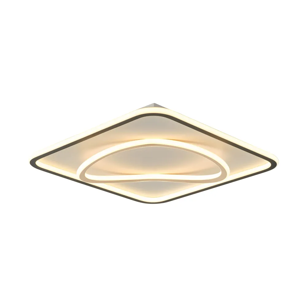 Plafonnier encastré Zumaline Lens 1L LED 32W, largeur 50cm