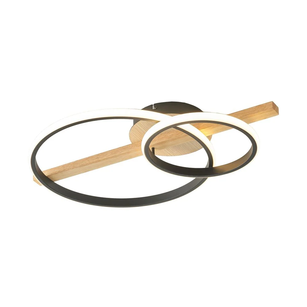 Plafonnier LED Zumaline Almeria 1L 17W 3000K métal