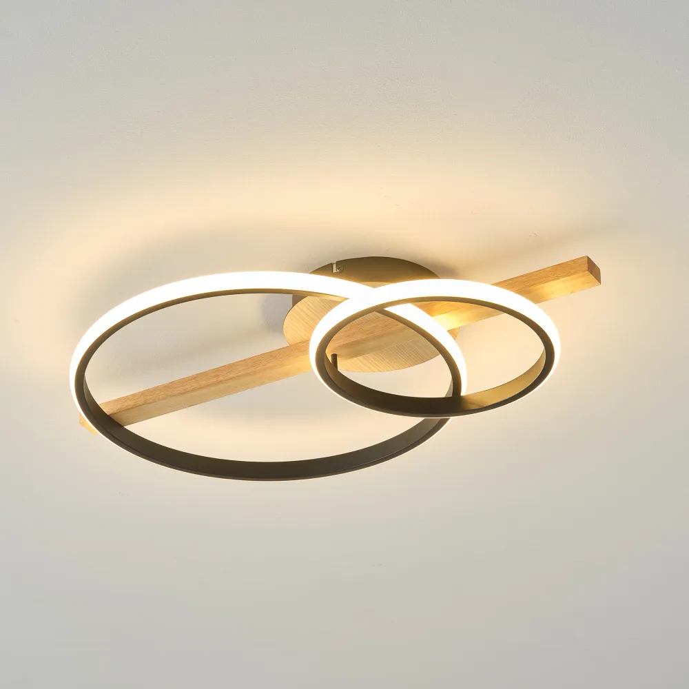 Plafonnier LED Zumaline Almeria 1L 17W 3000K métal