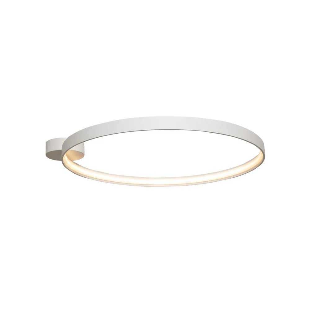 Plafonnier Zumaline Circle 1L, LED 30W blanc, diamètre 55 cm