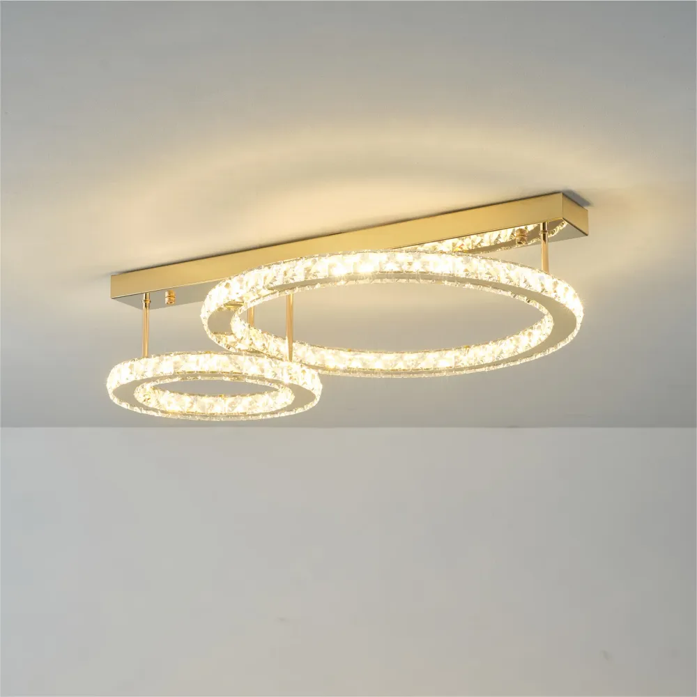 Plafonnier Zumaline Girona 1L, LED 36W 3000K Chrome
