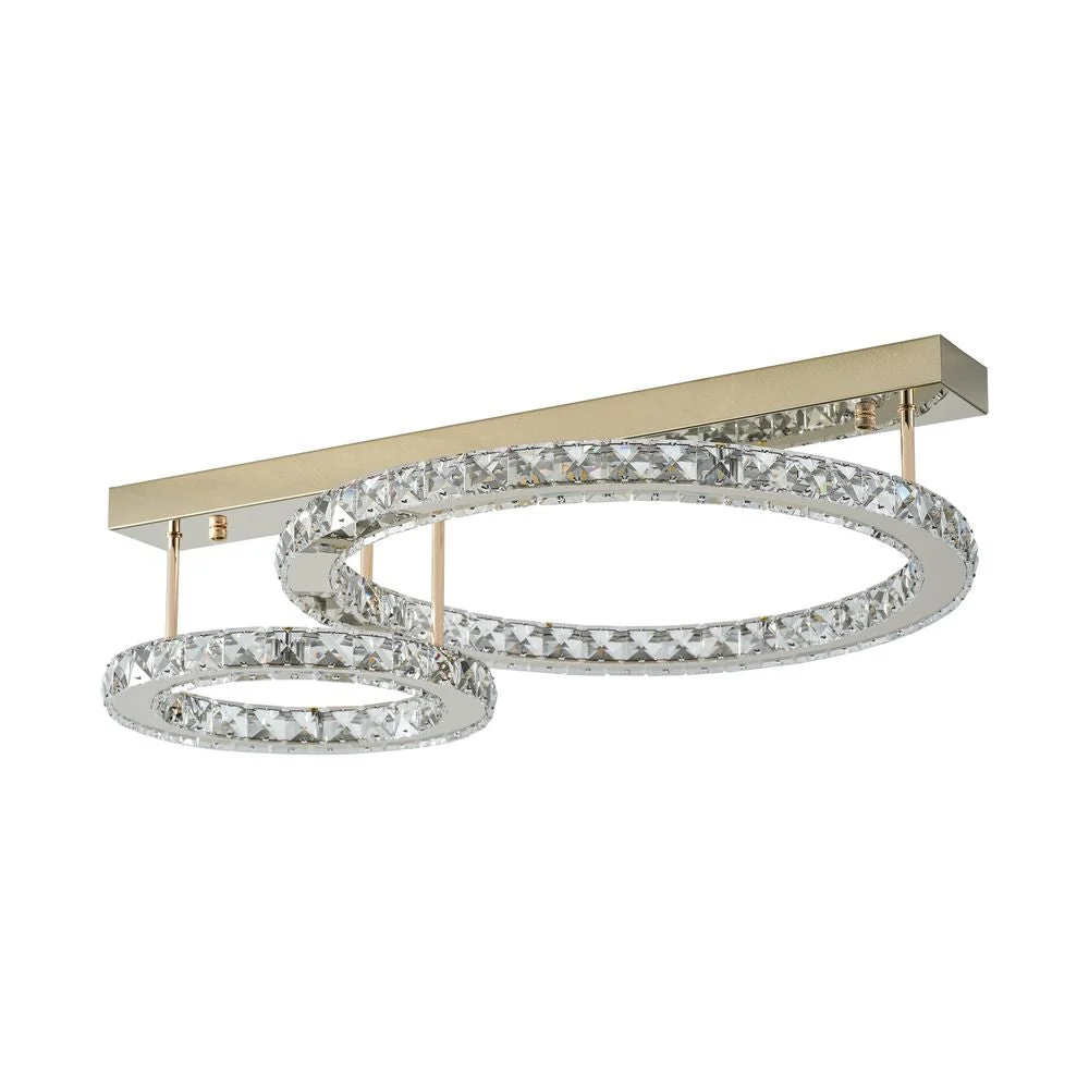 Plafonnier Zumaline Girona 1L, LED 36W 3000K Chrome