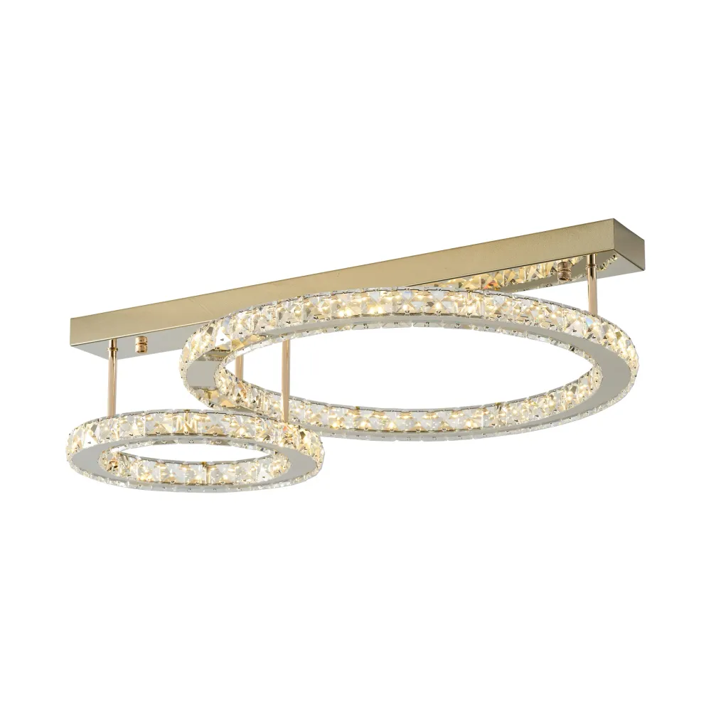 Plafonnier Zumaline Girona 1L, LED 36W 3000K Chrome