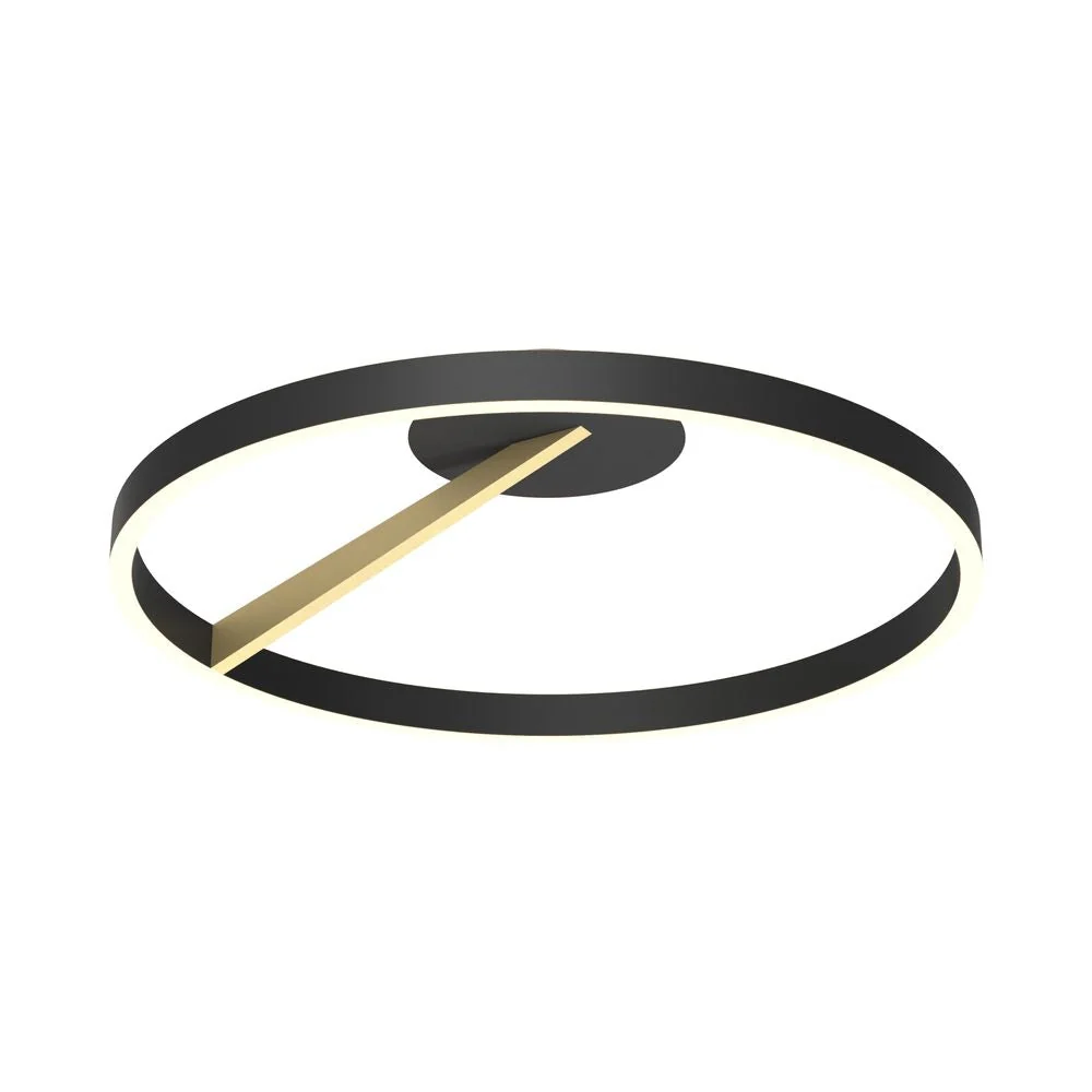 Plafonnier Zumaline Malu 1L LED 37W, métal D 55cm