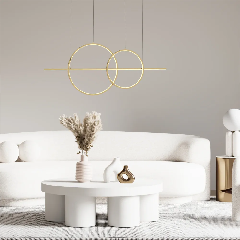 Suspension linéaire LED Zumaline Cholet 1L, largeur 110 cm