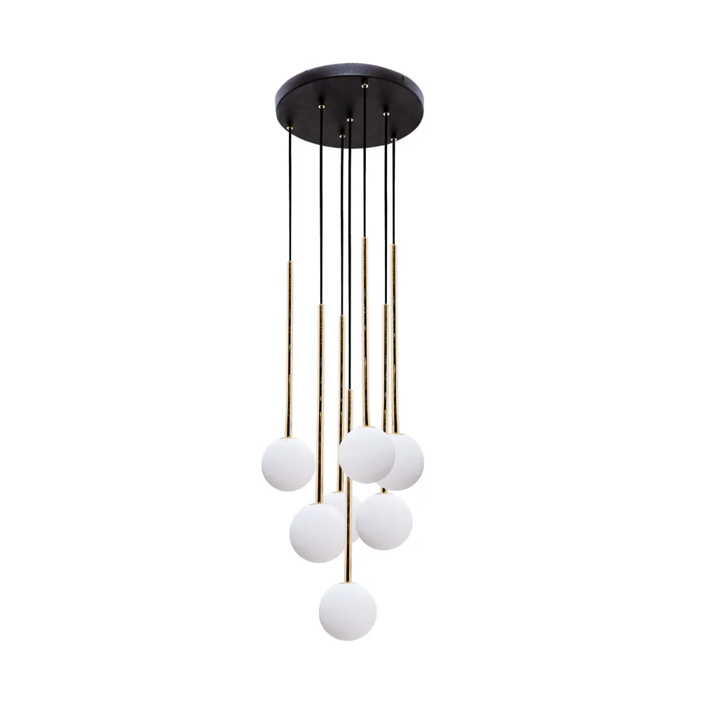 Suspension Zumaline Ali 7L G9, métal doré