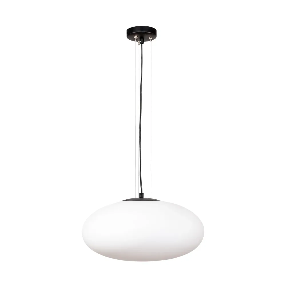Suspension Zumaline Omi 1L E27, noir/or Black