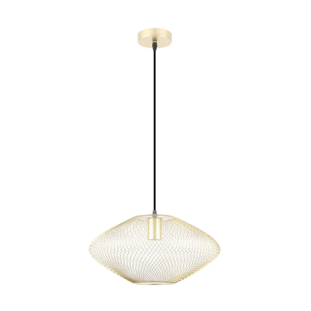 Suspension Zumaline Orion 1L E27 métal Gold