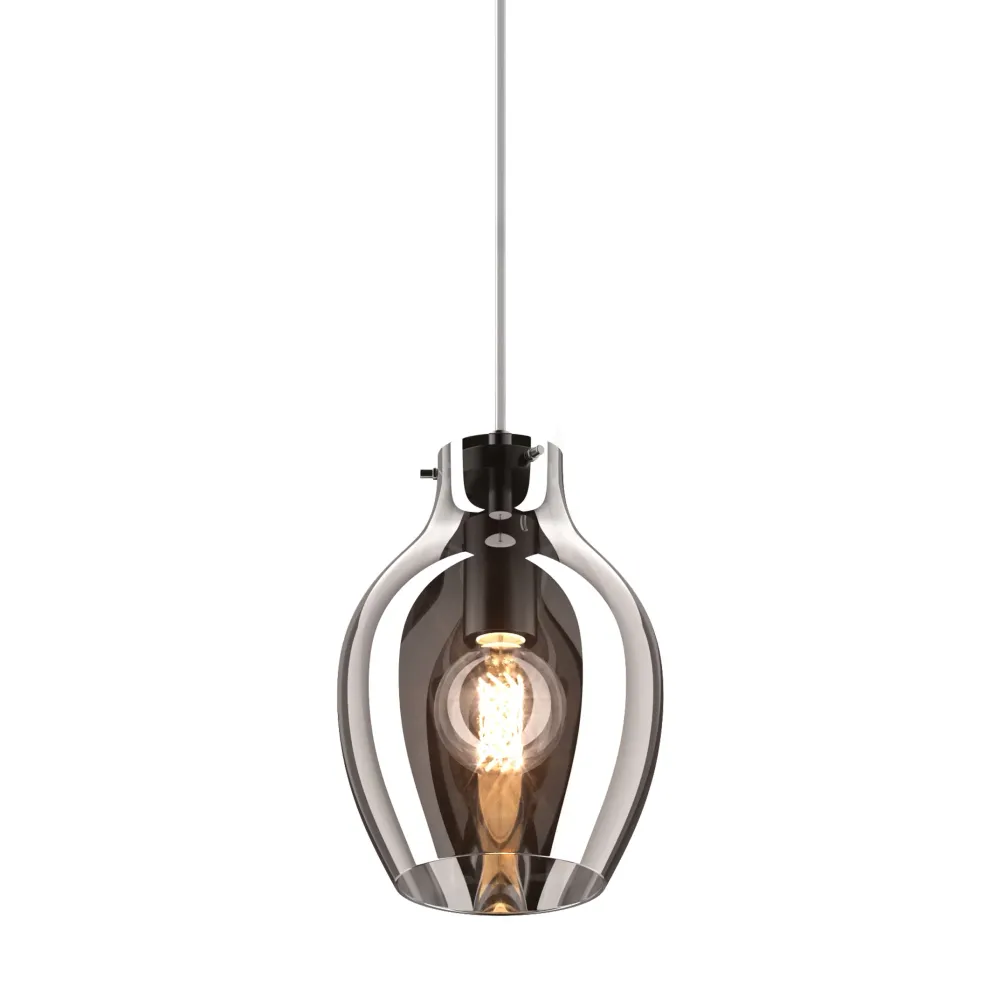 Zumaline Bresso 1L suspension E27, chrome L 18cm