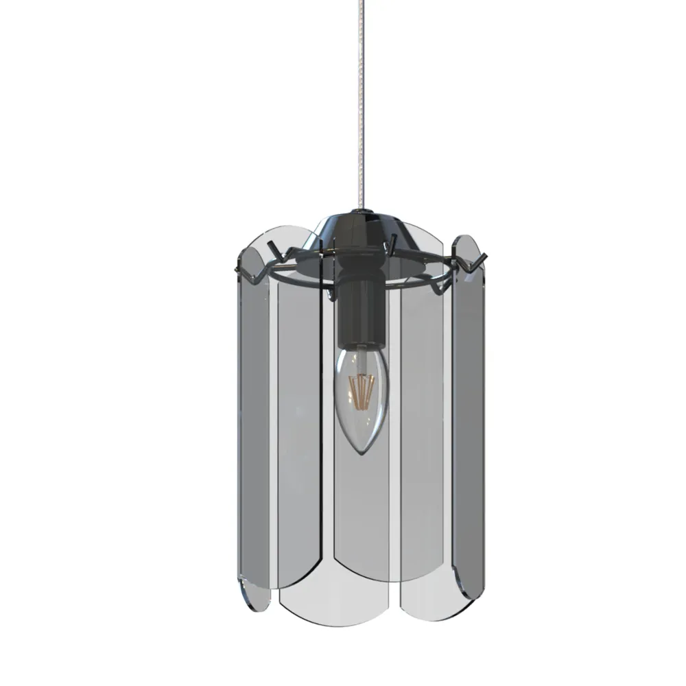 Zumaline Nira 1L suspension E14, D 16cm Black