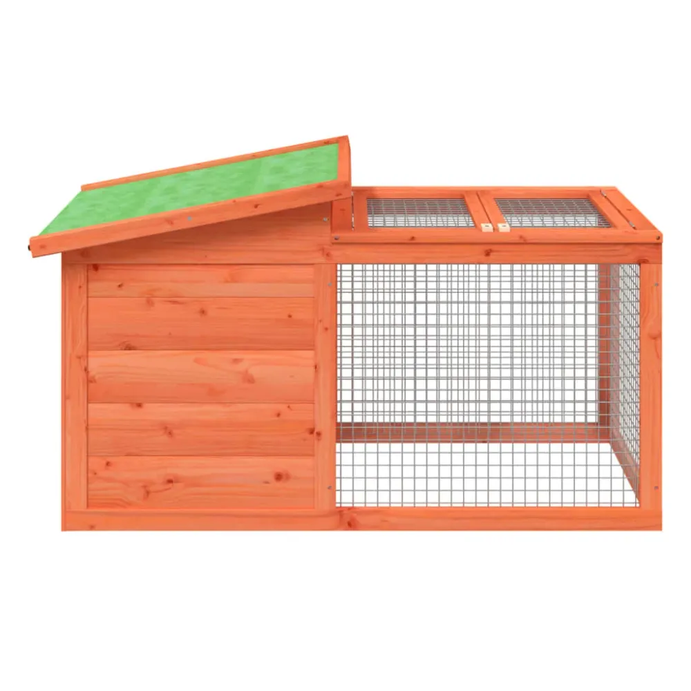Clapier 100,5 x 54 x 55 cm bois de pin massif marron 02_0041931 avec vis inox