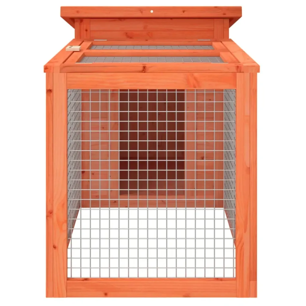 Clapier 100,5 x 54 x 55 cm bois de pin massif marron 02_0041931 avec vis inox
