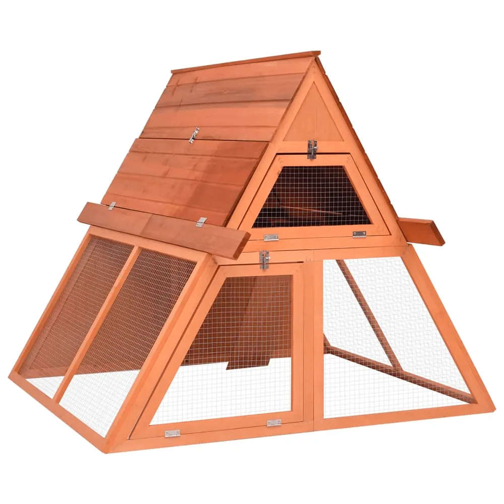 Clapier 152 x 127 x 109,5 cm bois de sapin massif marron 02_0041940 en bois traité