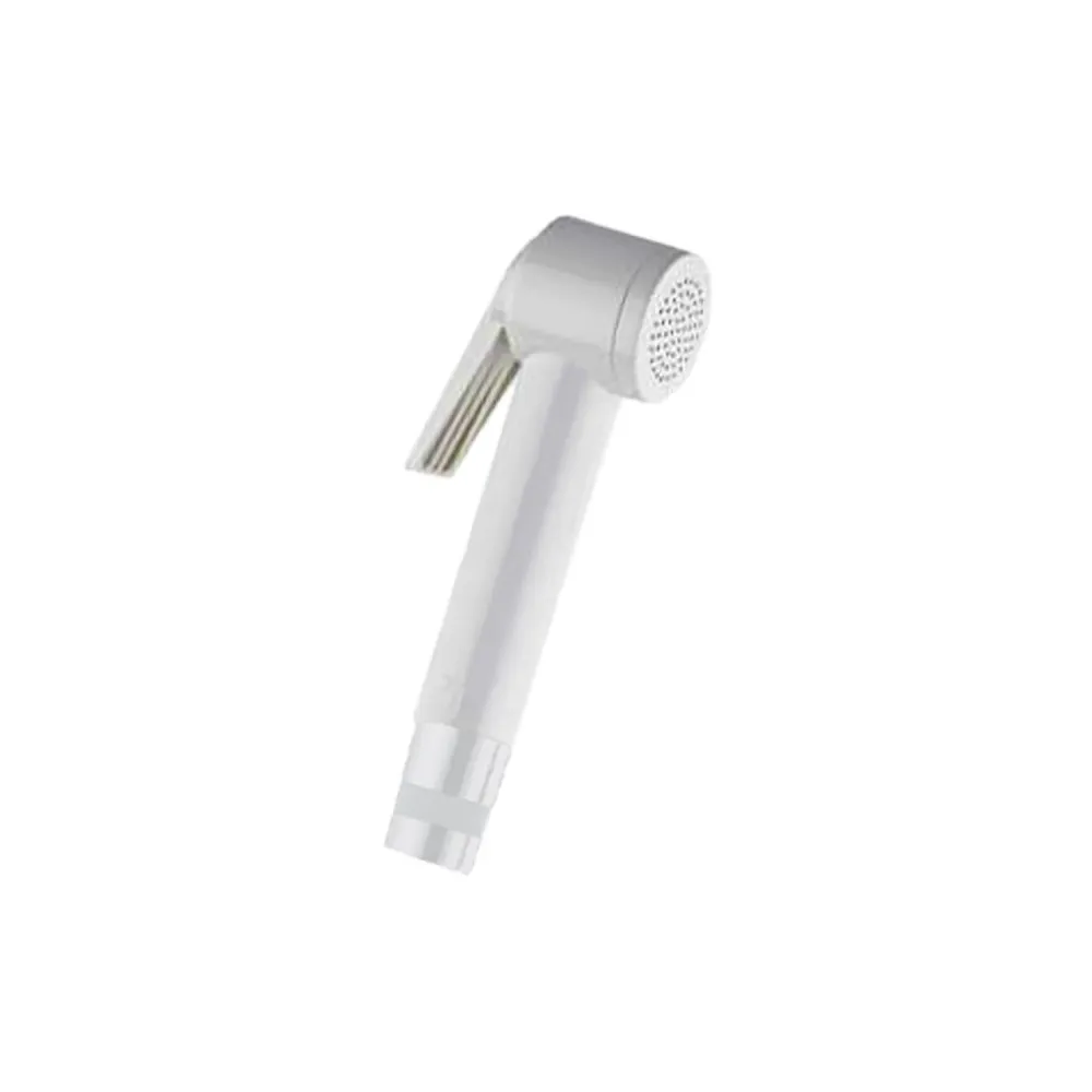 Douche monojets à bouton de Bossini modèle Paloma Flat - Blanc - Compatible Universel