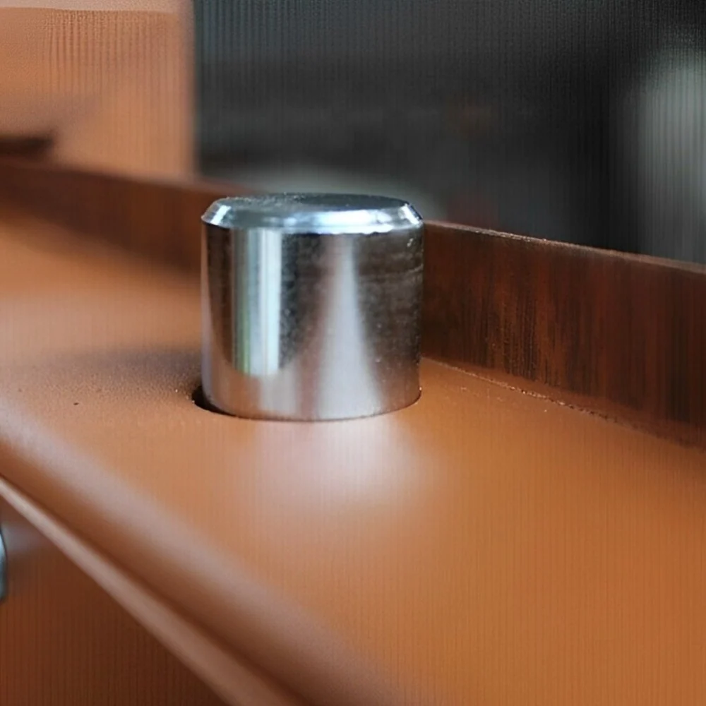 Armadio portafucili sicurezza 5 posti effetto legno con tesoretto chiusura sei mandate e ancoraggio robusto (Classe 0)