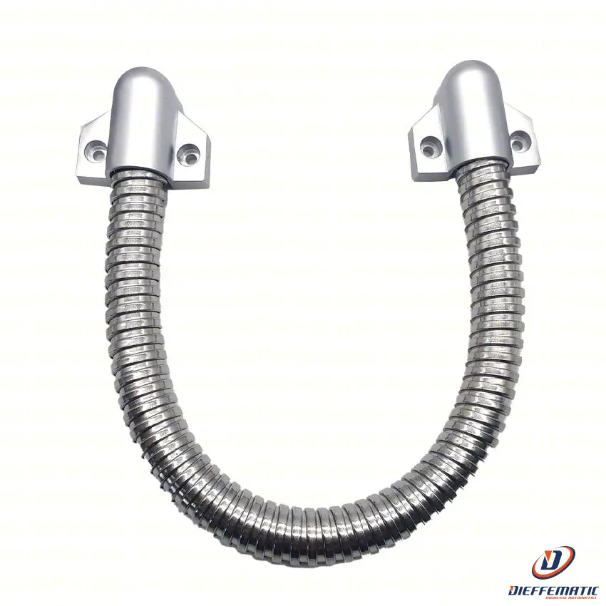 Certifié A2P Dl-P16 Protezione Cavi Acciaio Flessibile Testa Abs Per Porte E Cancelli