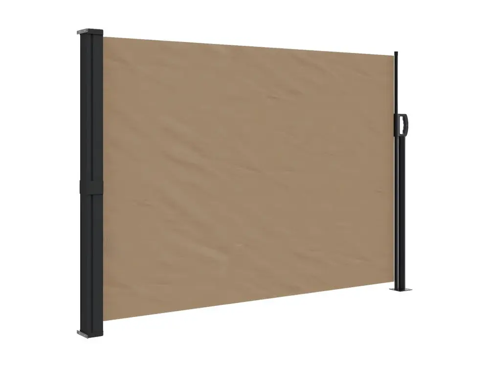 Coffre ignifuge Auvent latéral rétractable taupe 140x500 cm