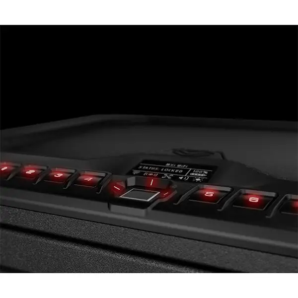 coffre-fort mobile MX SERIES Wi-fi, couvert noir (biométrique)