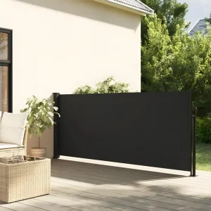 Coffre-fort numérique Auvent latéral rétractable noir 140x500 cm
