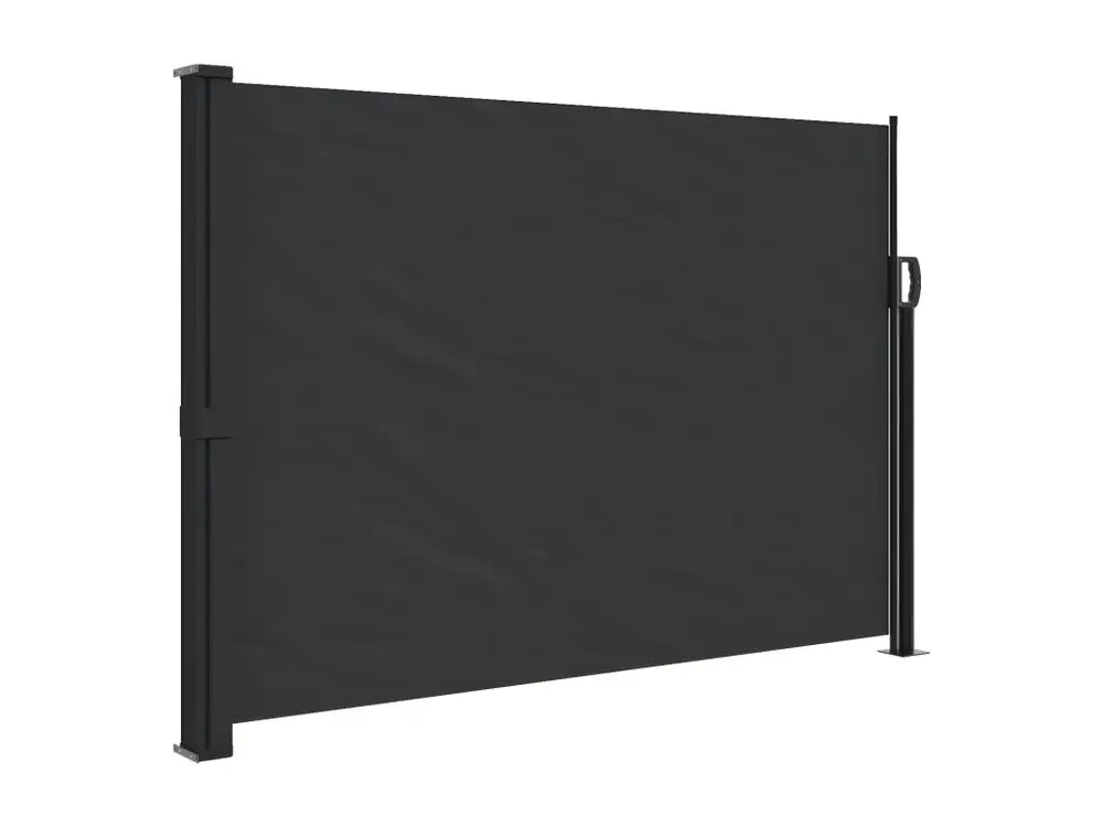 Coffre-fort numérique Auvent latéral rétractable noir 140x500 cm