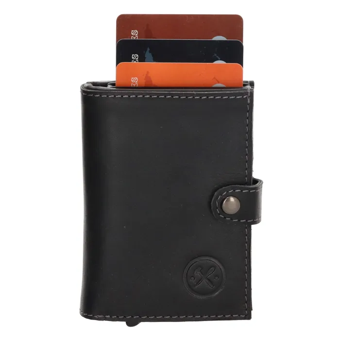 Coffret mural Hide & Stitches Porte-cartes Japura Safety Wallet Cuir ciré