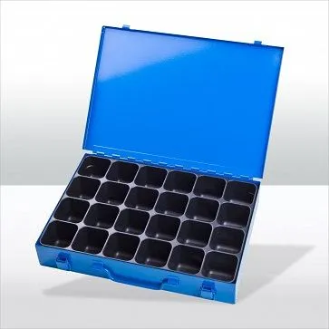 Ajustable Coffret à outils ADB avec 24 compartiments dimensions extérieures de la mallette LxlxH : 335x24x5 cm couleur : b...